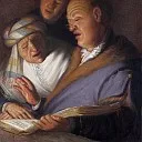 Rembrandt Harmenszoon Van Rijn - Three Musicians (Allegory of Hearing)