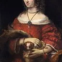 Rembrandt Harmenszoon Van Rijn - Portrait of a Lady with a Lap Dog