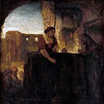 Rembrandt Harmenszoon Van Rijn - Christus und die Samariterin am Brunnen