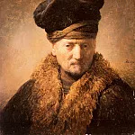 Rembrandt Harmenszoon Van Rijn - Portrait of a father in a wool coat