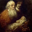 Rembrandt Harmenszoon Van Rijn - Simeon with the Christ Child in the Temple