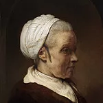 Elderly Woman in a White Cap, Rembrandt Harmenszoon Van Rijn