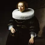 Rembrandt Harmenszoon Van Rijn - Portrait of a Woman (attr)