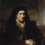 Rembrandt Harmenszoon Van Rijn - Portrait of a Seated Woman with her Hands Clasped