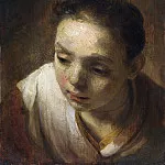 Head of a Girl, Rembrandt Harmenszoon Van Rijn