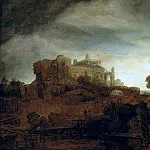Rembrandt Harmenszoon Van Rijn - Landscape with a Castle