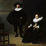 Rembrandt Harmenszoon Van Rijn - A Lady and Gentleman in Black