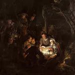 Rembrandt Harmenszoon Van Rijn - Adoration of the Shepherds