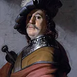 Rembrandt Harmenszoon Van Rijn - A man in a gorget and cap