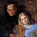 Франц фон Ленбах - Фрау Фолль с дочерью