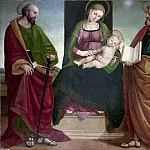 Мадонна с Младенцем и святыми Петром и Павлом, Лука Синьорелли