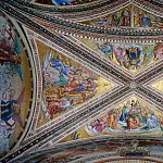 San Brizio Chapel, vault – Doctors of the Church, Patriarchs, Virgins and the Martyrs, Luca Signorelli