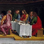 Luca Signorelli - Deposition from the Cross, predella - The Last Supper