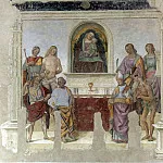 Мадонна с Младенцем на троне со святыми, Лука Синьорелли