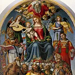 Мадонна с Младенцем, святыми и Никколо Гамуррини, Лука Синьорелли