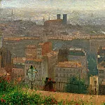 Франц фон Ленбах - Вид Парижа