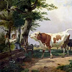 Карл Фридрих Лессинг - Взбесившийся бык
