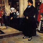 Jacques Joseph Tissot - Tissot_During_the_Service_(Martin_Luther-s_Doubts)
