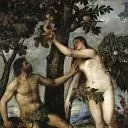 Titian (Tiziano Vecellio) - Adán y Eva