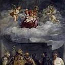 Madonna and Child in Glory with Saints Catherine, Nicholas, Peter, Sebastian, Francis, and Antony of Padua, Titian (Tiziano Vecellio)