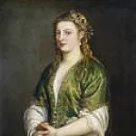 Titian (Tiziano Vecellio) - Portrait of a Lady