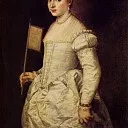 Woman in white, Titian (Tiziano Vecellio)