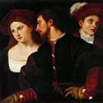 Titian (Tiziano Vecellio) - Self-Portrait with Friends