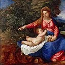 Madonna and Child in a Landscape with Tobias and the Angel, Titian (Tiziano Vecellio)