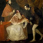 PopePaul III with the Nephews, Titian (Tiziano Vecellio)