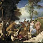 Titian (Tiziano Vecellio) - La bacanal de los andrios