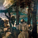 Titian (Tiziano Vecellio) - St Francis receiving the stigmata
