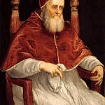 Portrait of Pope Julius II, Titian (Tiziano Vecellio)