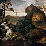Titian (Tiziano Vecellio) - Orpheus and Eurydice