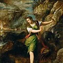 Saint Margaret and the Dragon, Titian (Tiziano Vecellio)