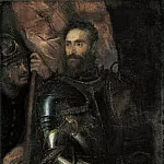 Portrait of Pierluigi Farnese with His Standard Bearer, Titian (Tiziano Vecellio)
