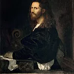 Portrait of a Violinist , Titian (Tiziano Vecellio)