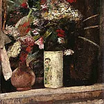 Фриц фон Уде - Цветы на камине
