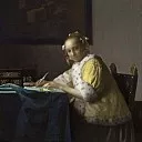 A Lady Writing, Johannes Vermeer