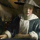 Girl with a Flute [attr.], Johannes Vermeer