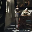 Johannes Vermeer - Lady Writing a Letter with her Maid