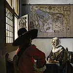Officer and Laughing Girl, Johannes Vermeer