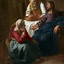 Johannes Vermeer - Christ in the house of Martha and Maria