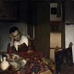 A Maid Asleep, Johannes Vermeer