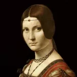 Leonardo da Vinci - La Belle Ferronniere (Portrait of a Lady from the Court of Milan)