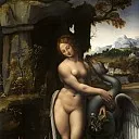 Leonardo da Vinci - Leda and the Swan (Francesco Melzi)