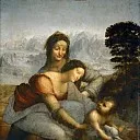 Леонардо да Винчи - Мадонна с Младенцем и святой Анной
