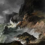 Stormy Coast Scene after a Shipwreck, Horace Vernet