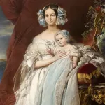 Елена-Луиза Мекленбург-Шверин, герцогиня Орлеанская, с сыном графом Парижским, Франц Ксавьер Винтерхальтер