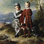 Альберт Эдуард, принц Уэльский, с принцем Альфредом, Франц Ксавьер Винтерхальтер