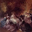 Императрица Евгения с прислуживающими ей дамами , Франц Ксавьер Винтерхальтер